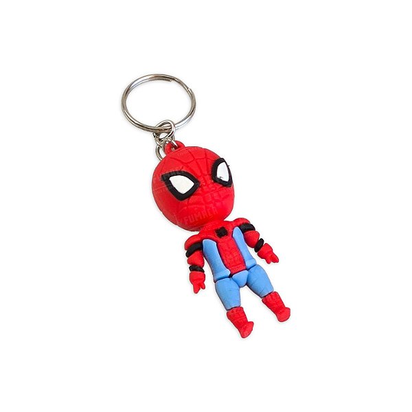 Chaveiro Homem Aranha Silicone Emborrachado - Médio