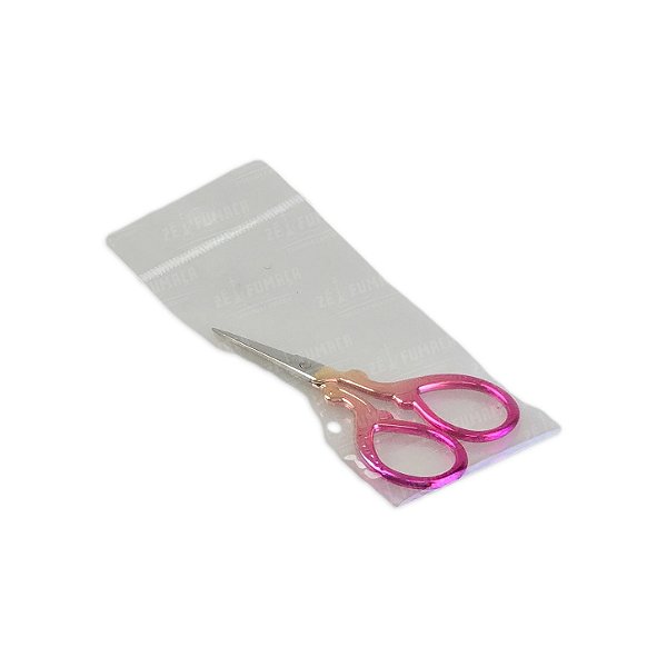 Tesoura Abduzido Hash Round (Com Ponta) - Mix Rosa e Dourado