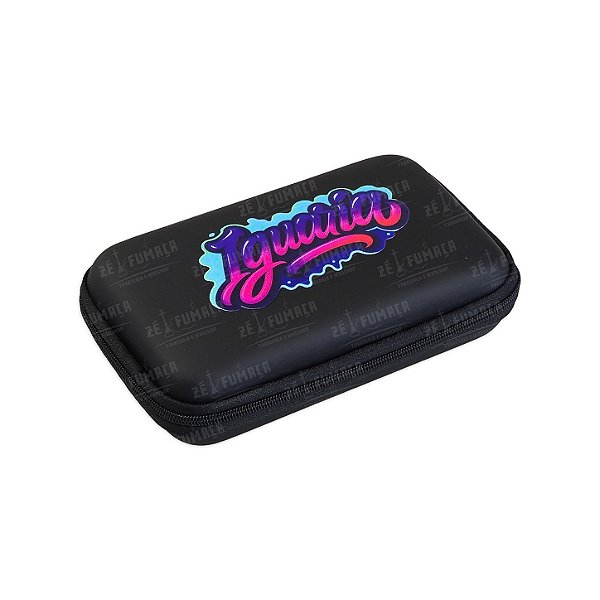 Case Grande Iguaria Preto - Mix Azul e Rosa