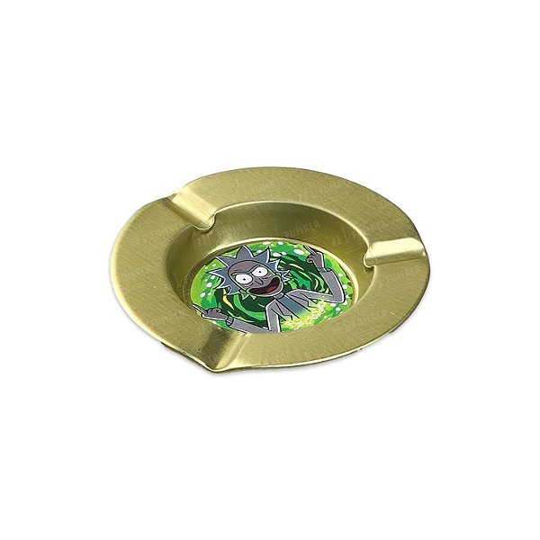 Cinzeiro de Metal Pequeno Dourado - R&M