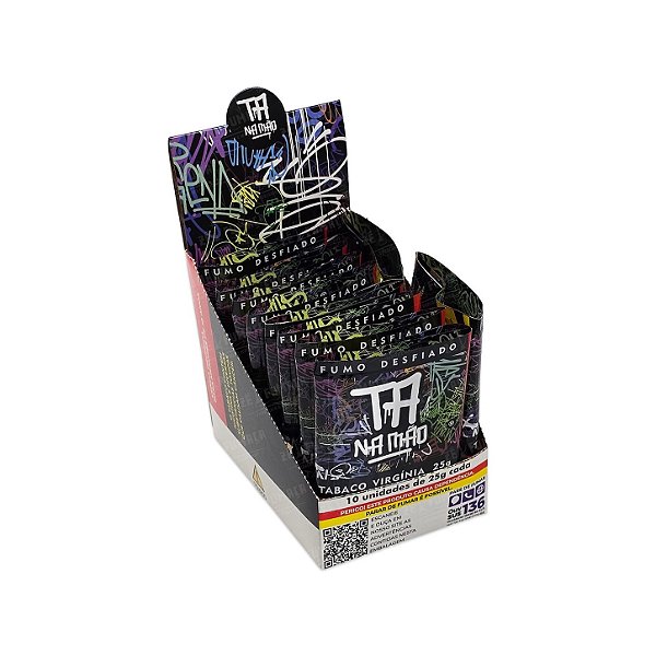 Tabaco Ta Na Mão 25g - Display com 10 Unidades
