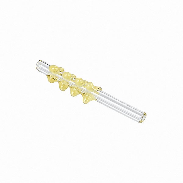 Piteira de Vidro Antiestresse Amarela 7 mm
