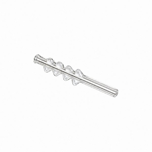 Piteira de Vidro Antiestresse Branca 7 mm