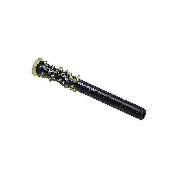 Piteira de Vidro Antiestresse Preta e Verde 7mm