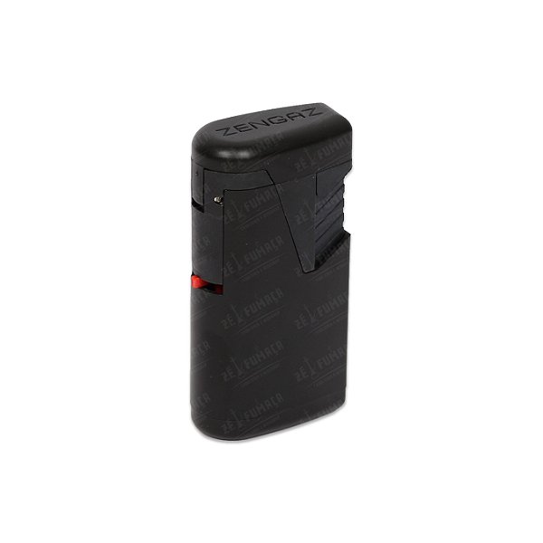 Isqueiro Maçarico Zengaz Twin Jet - Preto