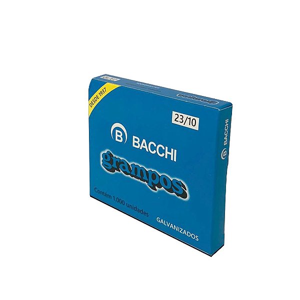 Grampos 23/10 C/1000 Galvanizados - Bacchi