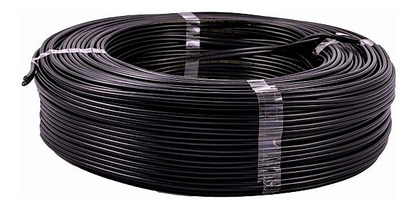 Cabo Paralelo 2,5mm2 Preto Rolo 100m