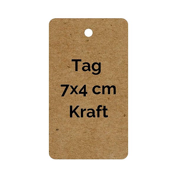 Tag Kraft 7x4 cm