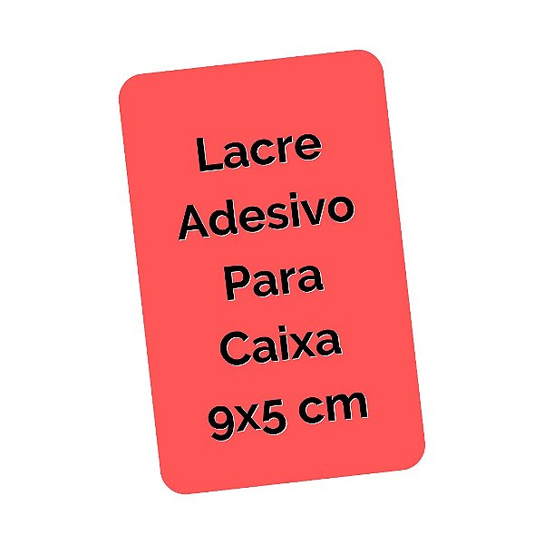 Lacre Adesivo com Sua Arte Para Caixa 9x5 cm