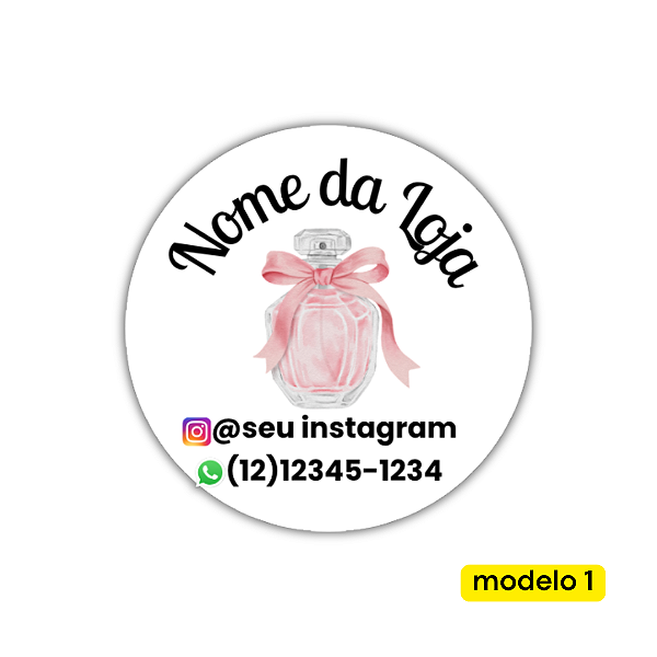 120 Adesivos Logotipo com Perfume