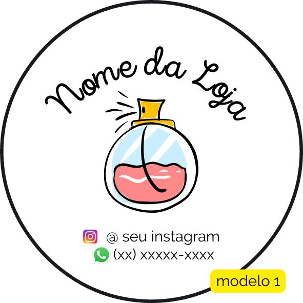 120 Adesivos Logotipo com Perfume