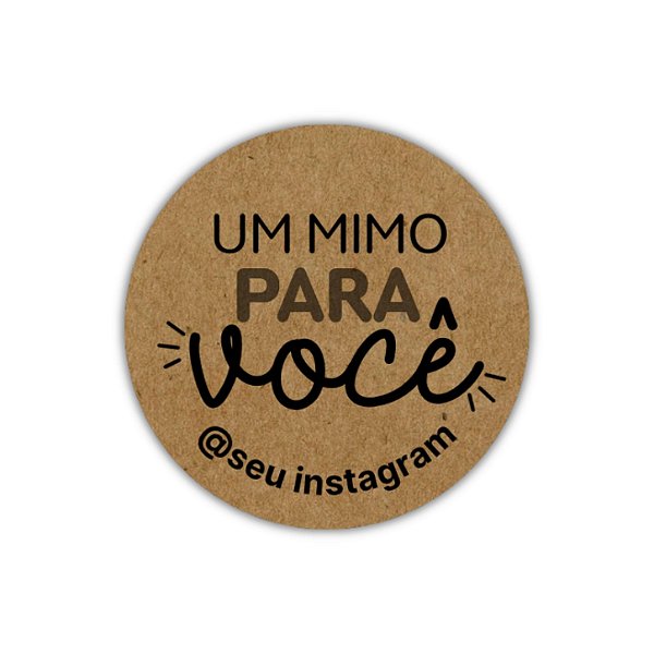 Pague 120 Leve 180 Adesivos - Um Mimo Pra Você 2 (kraft)