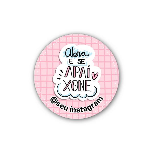 48 Adesivos c/ Instagram - Abra e Se Apaixone