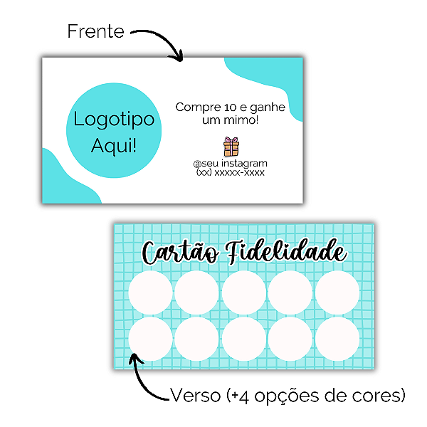 Cartão de Fidelidade Frente e Verso