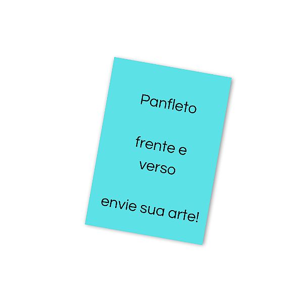 500 und Panfleto 15x 10 cm (Frente e Verso)