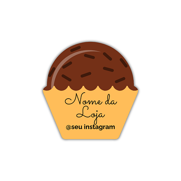 120 und Adesivos Mini brigadeiro (3 cm)