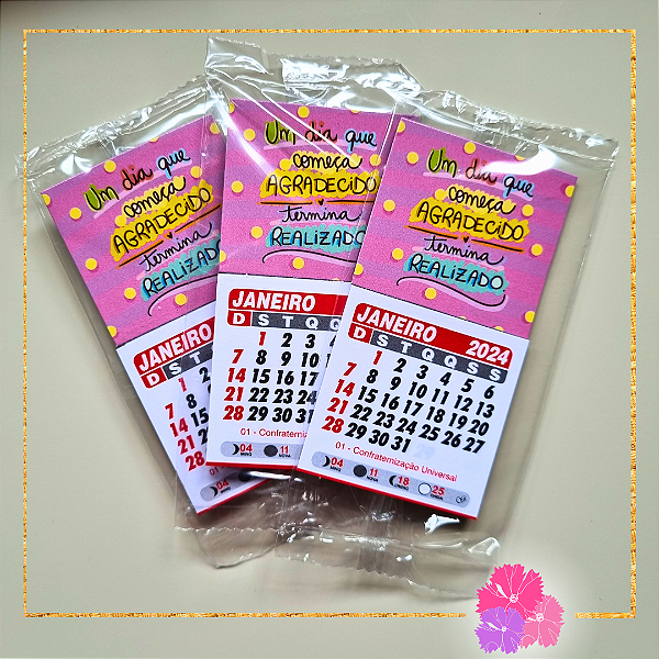 Calendário Imã Geladeira 2025