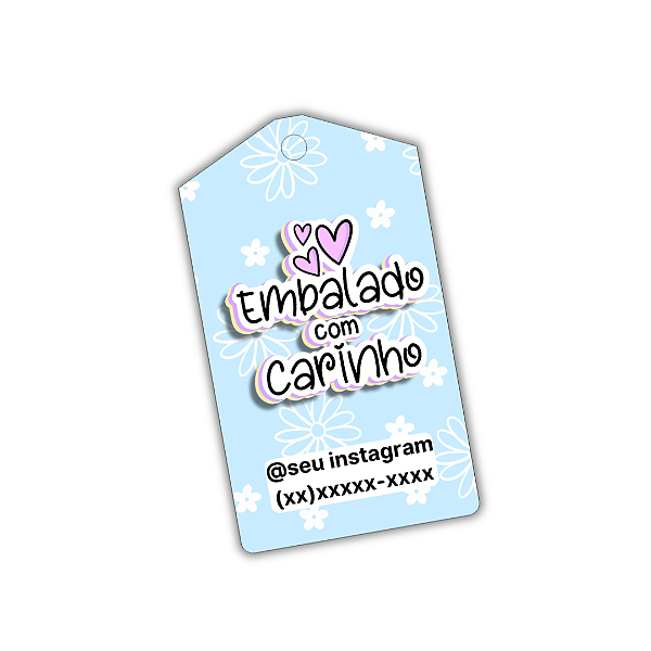 100 Tags - Embalado com Carinho