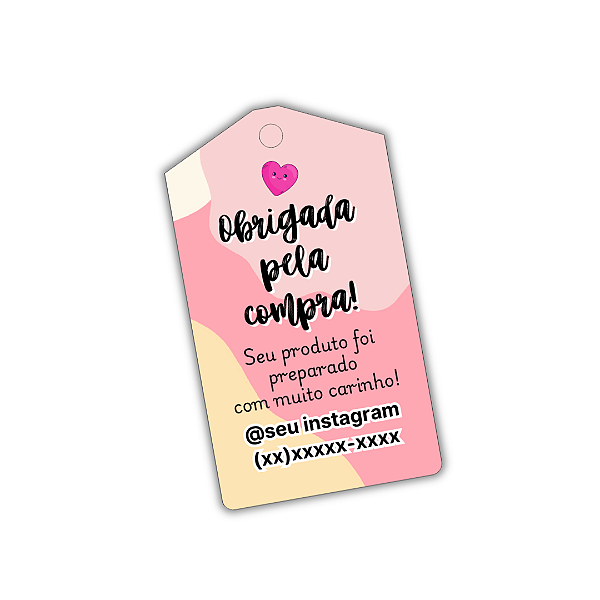 100 Tags - Obrigada Pela Compra!