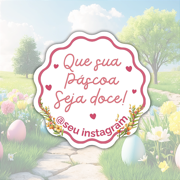 48 Adesivos Páscoa - Modelo 1