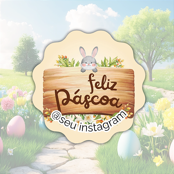48 Adesivos Páscoa - Modelo 3