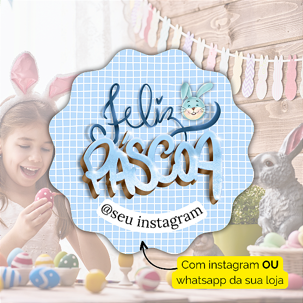 48 Adesivos Páscoa 2024 - Modelo 6
