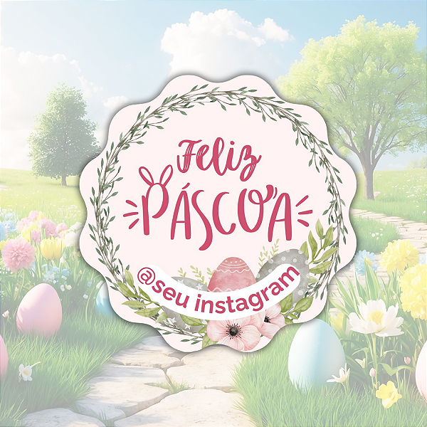 48 Adesivos Páscoa - Modelo 6