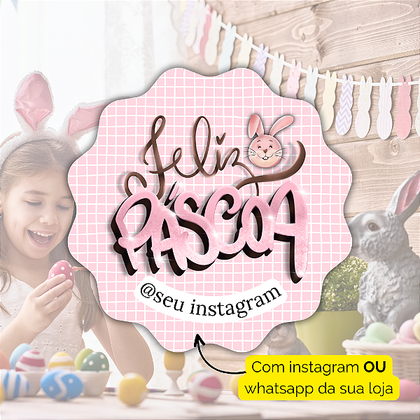 48 Adesivos Páscoa 2024 - Modelo 7
