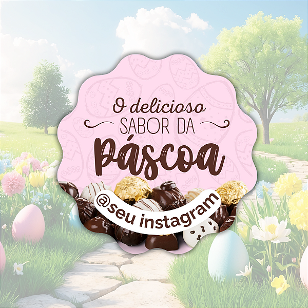 48 Adesivos Páscoa - Modelo 7