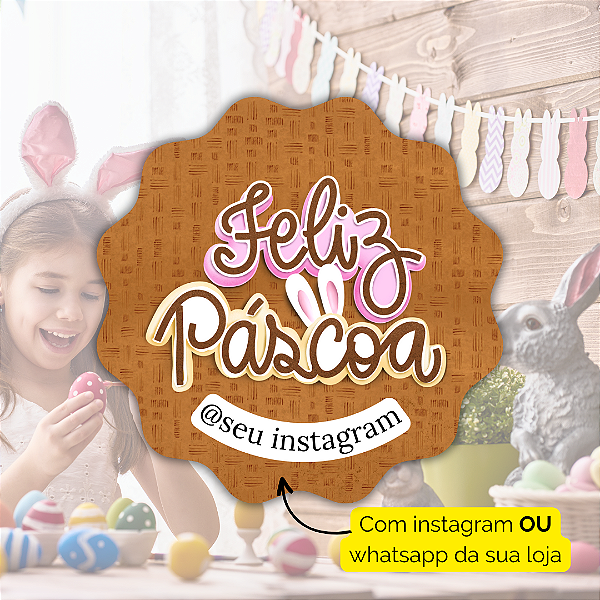 48 Adesivos Páscoa 2024 - Modelo 8