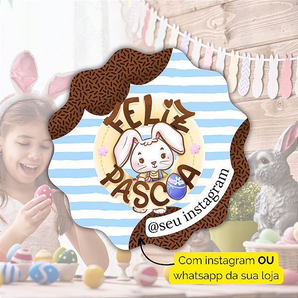48 Adesivos Páscoa 2024 - Modelo 10