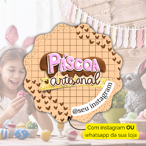 48 Adesivos Páscoa 2024 - Modelo 11