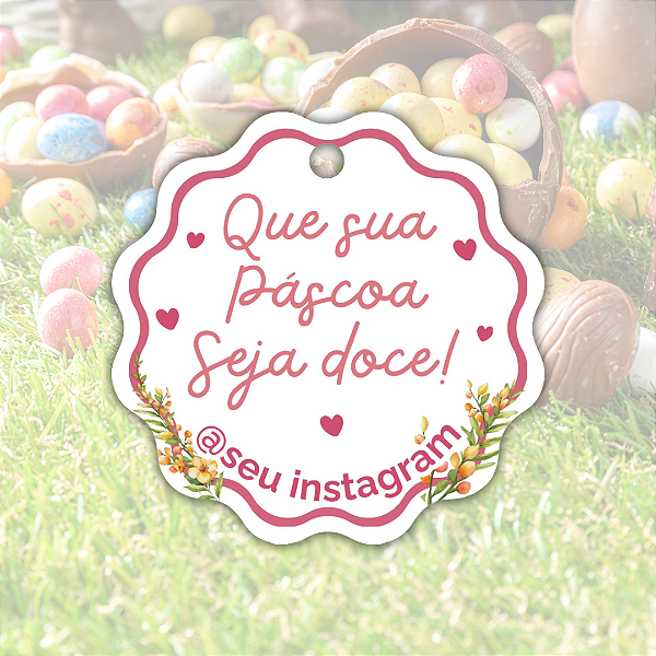 50 Tags Páscoa - Modelo 1