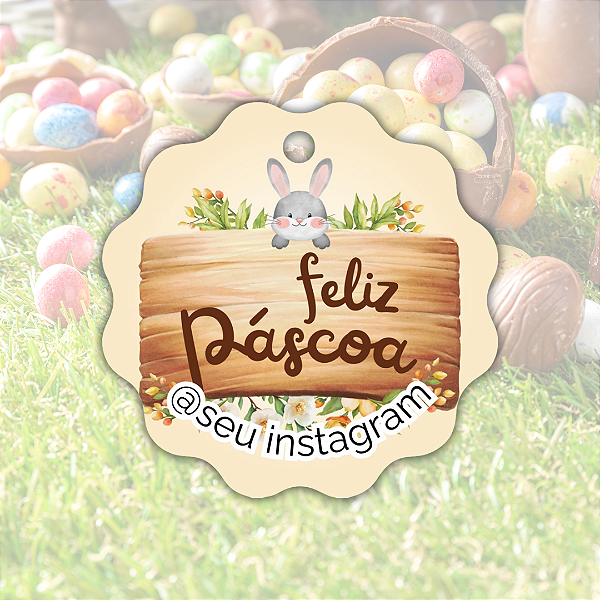 50 Tags Páscoa - Modelo 3