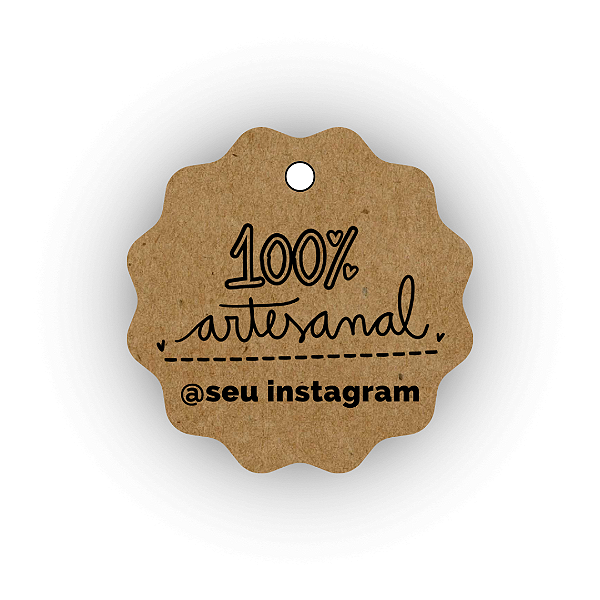 100 Tags Krafts - 100% Artesanal
