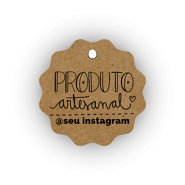 100 Tags Kraft - Produto Artesanal