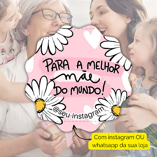 48 Adesivos Dia Das Maes 2024 - Modelo 2