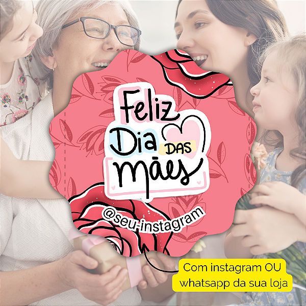 48 Adesivos Dia Das Mães 2024 - Modelo 6