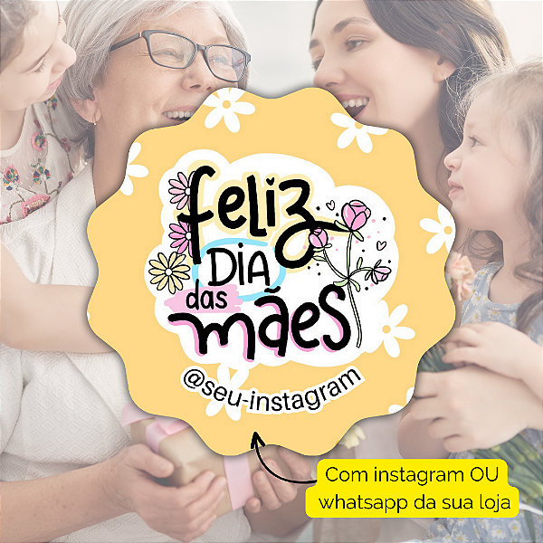 48 Adesivos Dia Das Maes 2024 - Modelo 11