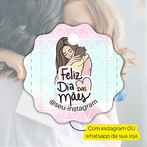 50 Tags Dia Das Mães 2024 - Modelo 1