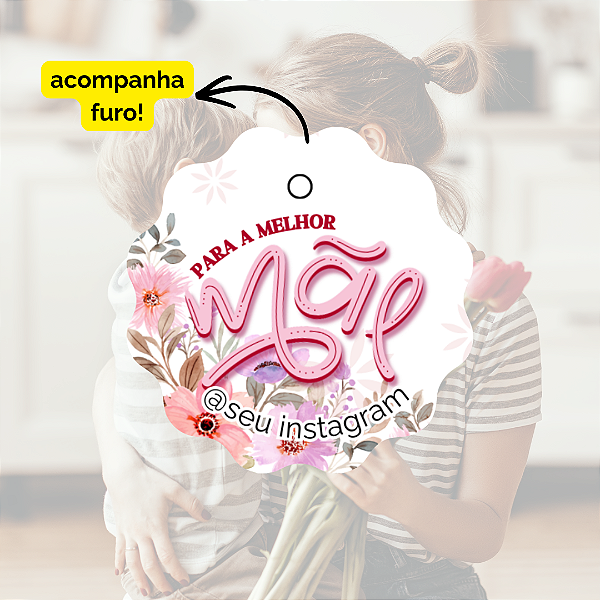 50 Tags Dia Mães- Modelo 4