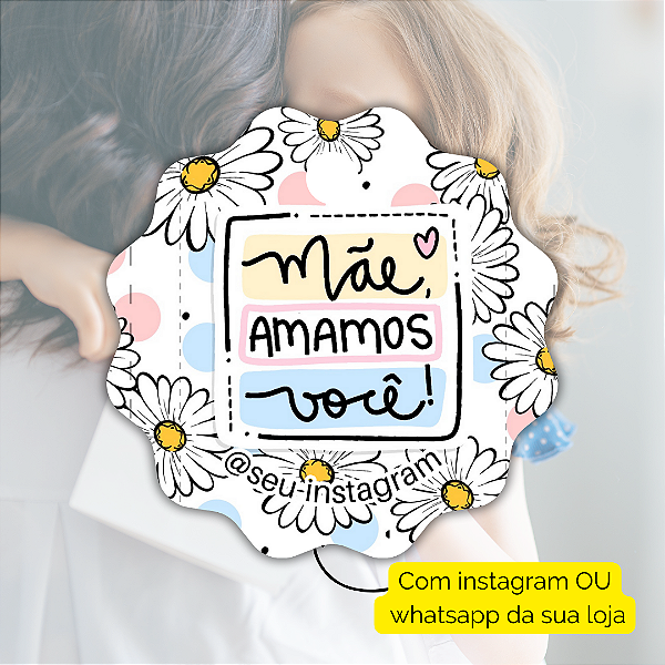 50 Tags Dia Das Mães 2024 - Modelo 4