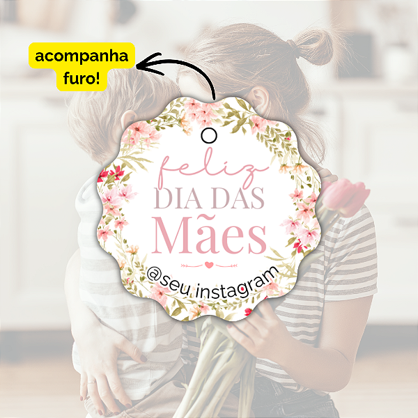 50 Tags Dia Mães- Modelo 5