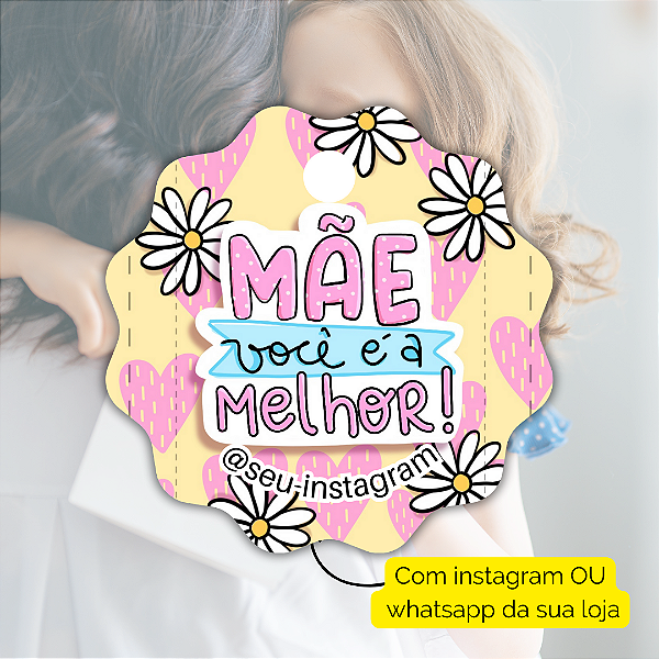 50 Tags Dia Das Mães 2024 - Modelo 5