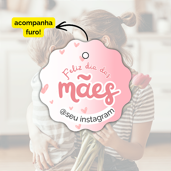 50 Tags Dia Mães- Modelo 8