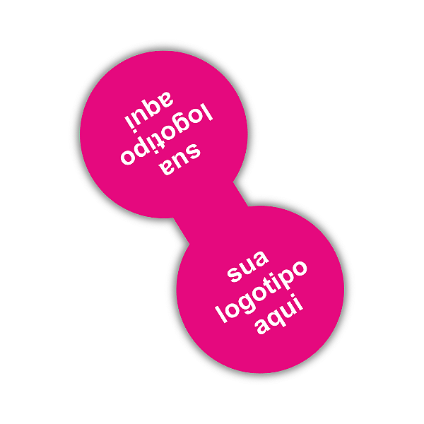 40 Lacres Com Logotipo 8x4 cm