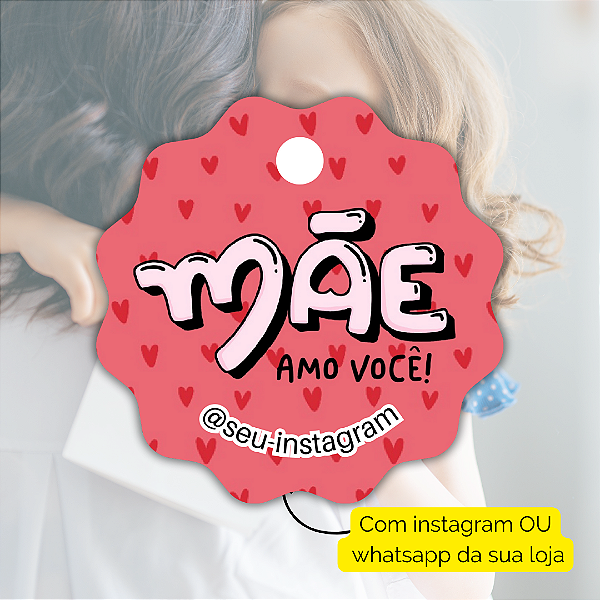 50 Tags Dia Das Mães 2024 - Modelo 13