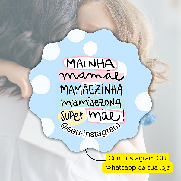 50 Tags Dia Das Mães 2024 - Modelo 14