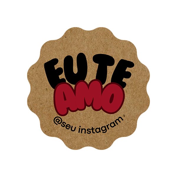 48 Adesivos Kraft Dia Dos Namorados - modelo 2