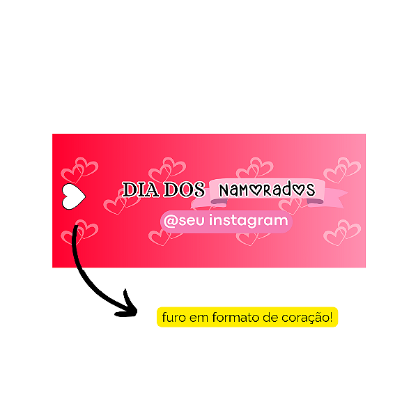 20 Tags Dia Dos Namorados - modelo 6